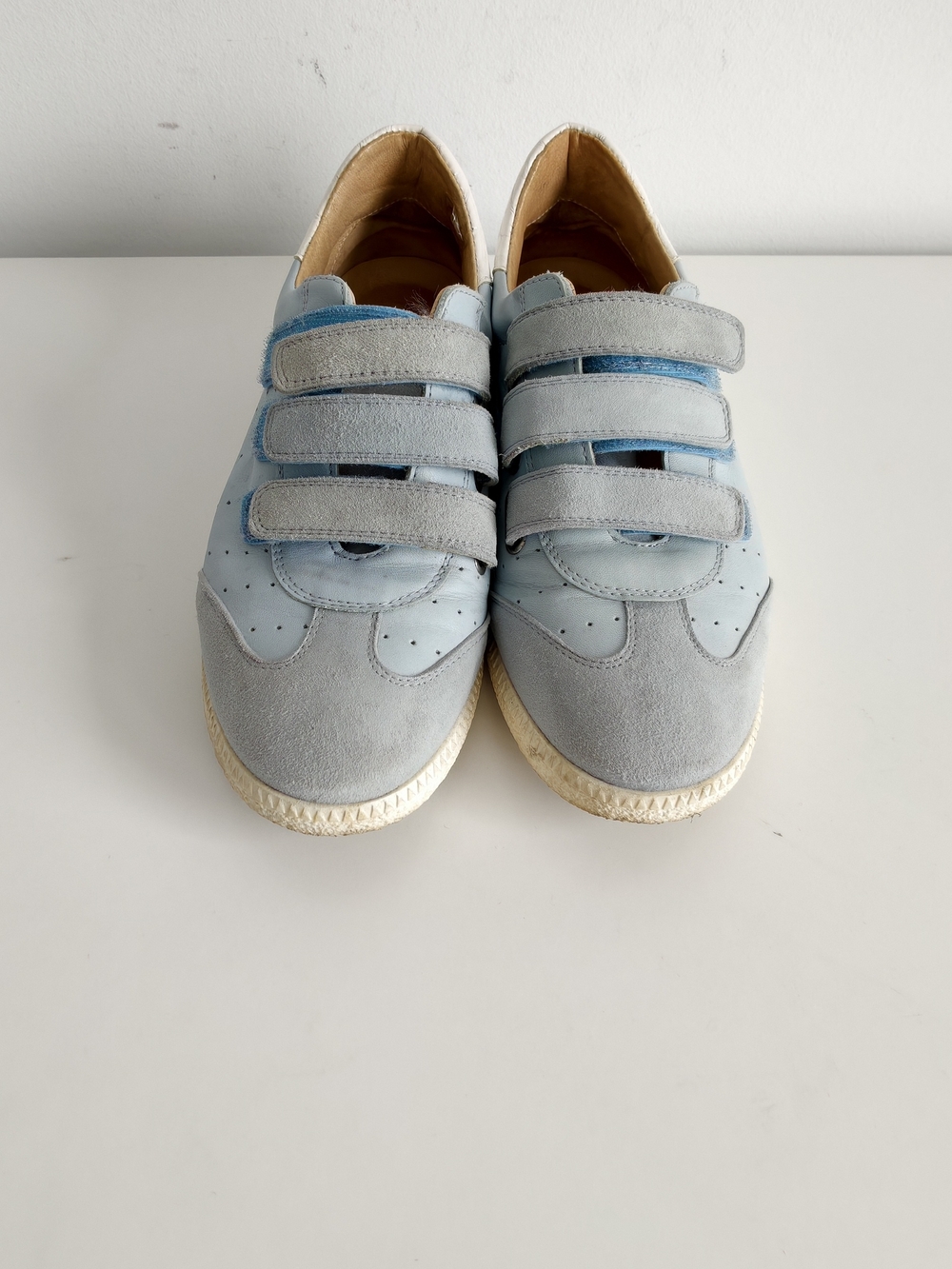 I'intervall Light Blue Velcro Sneakers